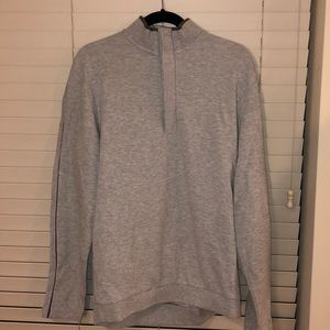 Ashworth Men’s Light Gray Sweater Quarter Zip